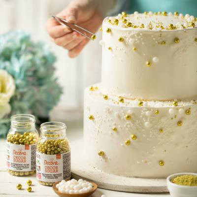 Sprinkles perles de sucre 5 mm or