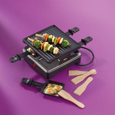 Raclette/grill reversible x 4 persones