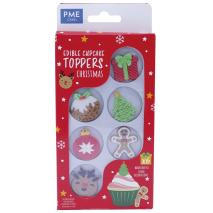 Set 6 decoraciones fondant Navidad