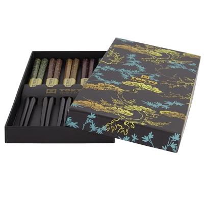 5 parells bastonets japonesos Black & Blue