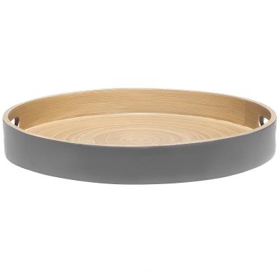 Safata bamb natural 35 cm gris