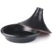 Tajine fang natural esmaltat 28 cm negre