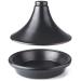 Tajine fang natural esmaltat 28 cm negre