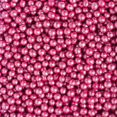 Sprinkles perles de sucre 5 mm rosa met�l.lic