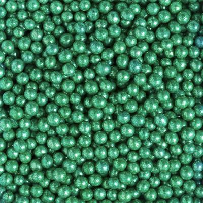 Sprinkles perles de sucre 5 mm verd met�l.lic