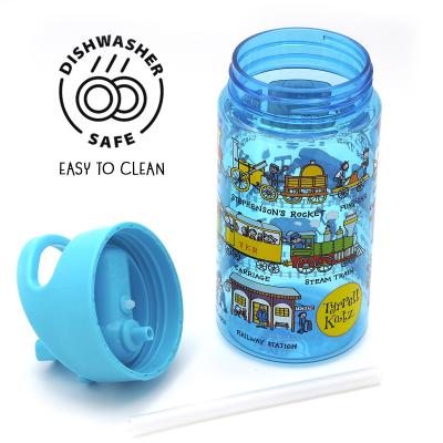 Ampolla aigua amb canyeta Easy Trains