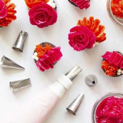 Set 8 boquilles decoraci�, adaptador i m�nega