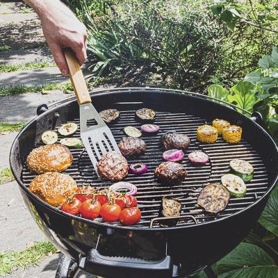 Malet� set 4 estris barbacoa m�nec fusta