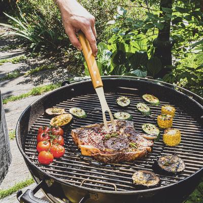 Malet� set 4 estris barbacoa m�nec fusta