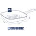 Grill full induction Stella Nova 28x28 cm