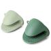 2 mini manoples silicona verd