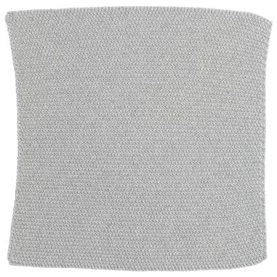 Set 3 draps de m cot reciclat 25x25 cm gris