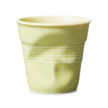 Taza espresso arrugada Revol 80 ml amarillo �cido