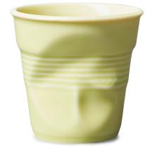 Taza capuccino arrugada 180 ml amarillo �cido