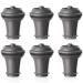 6x Taps bomba de buit Vacuvin vi gris