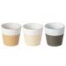 Set 3 Tassa espresso Grespresso Nature 7 cl