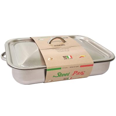 Joc safata forn acer amb tapa rectangular 35x26 cm