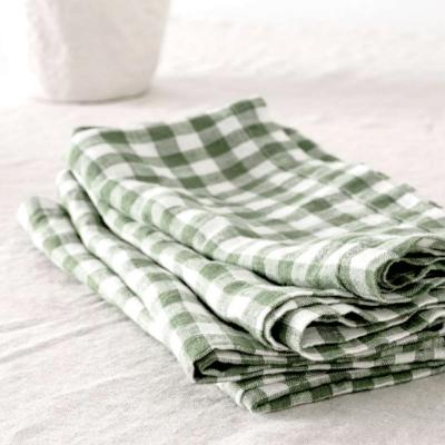 Drap de cuina 70x50 cm Vichy kaki
