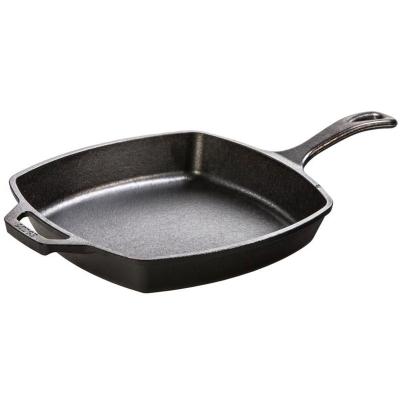 Planxa paella llisa quadrada Lodge ferro 27 cm