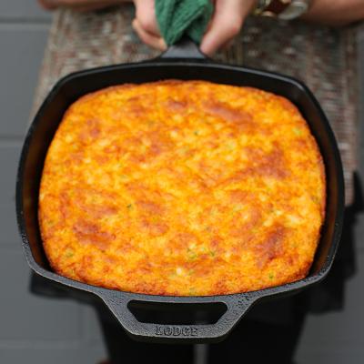 Planxa paella llisa quadrada Lodge ferro 27 cm