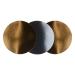 Set 3 bases pasts rodona plata/or 20 cm 1 mm