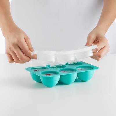 Motllo 6 glaons esfera XL amb tapa