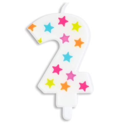 Espelma aniversari Stars nmero 2