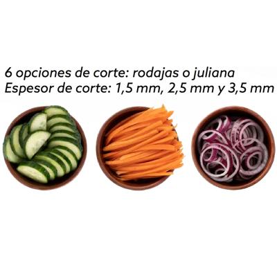 Mandolina m� V 6 talls rodanxa i juliana