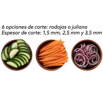 Mandolina m� V 6 talls rodanxa i juliana