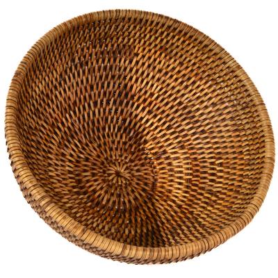 Cistell fruiter rattan rod� 24 cm