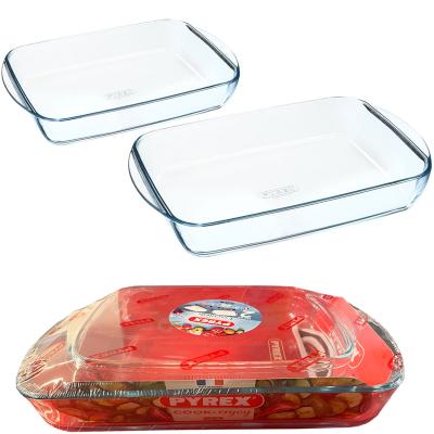 Set 2 Fonts forn Pyrex 35x23 - 28x20 cm amb guant