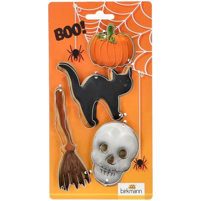 Set 4 talladors galetes Halloween cat
