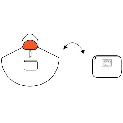 Impermeable plegable reflectant Punts