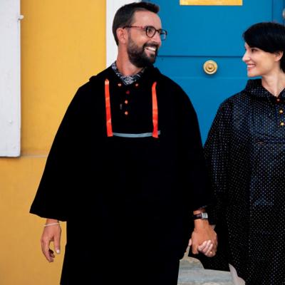 Impermeable plegable reflectant Negre