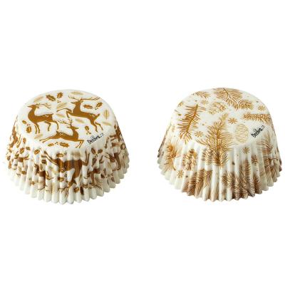 Paper cupcakes x36 Elegant Xmas