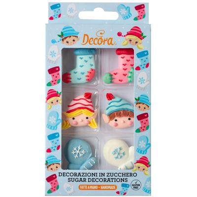 Set 6 decoracions de sucre Elfs