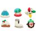 Set 6 decoracions de sucre White Xmas