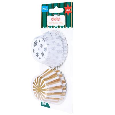 Paper mini cupcakes alumini x60 Brillant