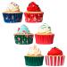 Paper cupcakes alumini x100 Santa Mix