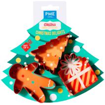 Set 3 cortadores galletas Delicious