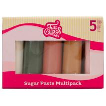 Set 5 fondants Funcakes 5x100 g Shimmering