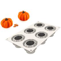 Molde silicona multicavidad Calabaza 3D x6