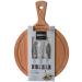 Joc 3 ganivets formatge i taula 33x23 cm