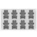 Motllo silicona Teddy Bear x8 68 ml