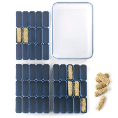Tupper per a 45 croquetes 3 nivells