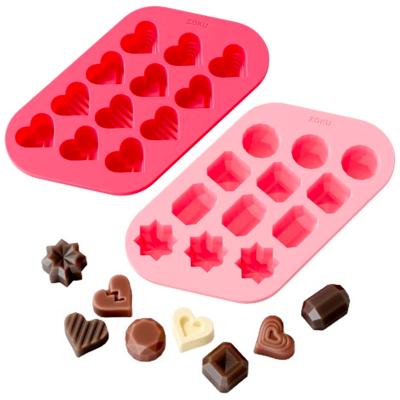 Set 2 motllos bombons cors i diamants