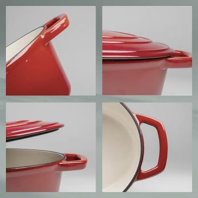 Cassola oval ferro fos esmaltada 29 cm, 4 L