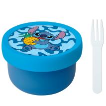 Fiambrera fruta con tenedor 300 ml Stitch