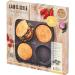 Motllo x4 pa hamburguesa 12 cm perforat metllic