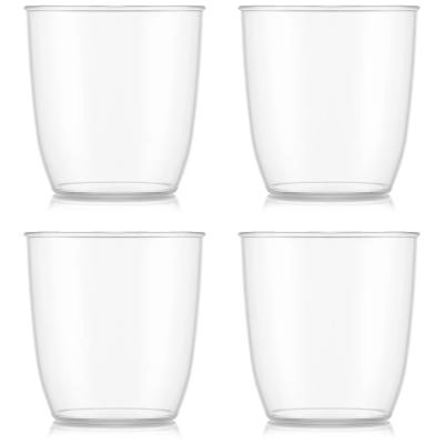 4x gots Pl�stic bodum Kvadrant aigua 350 ml